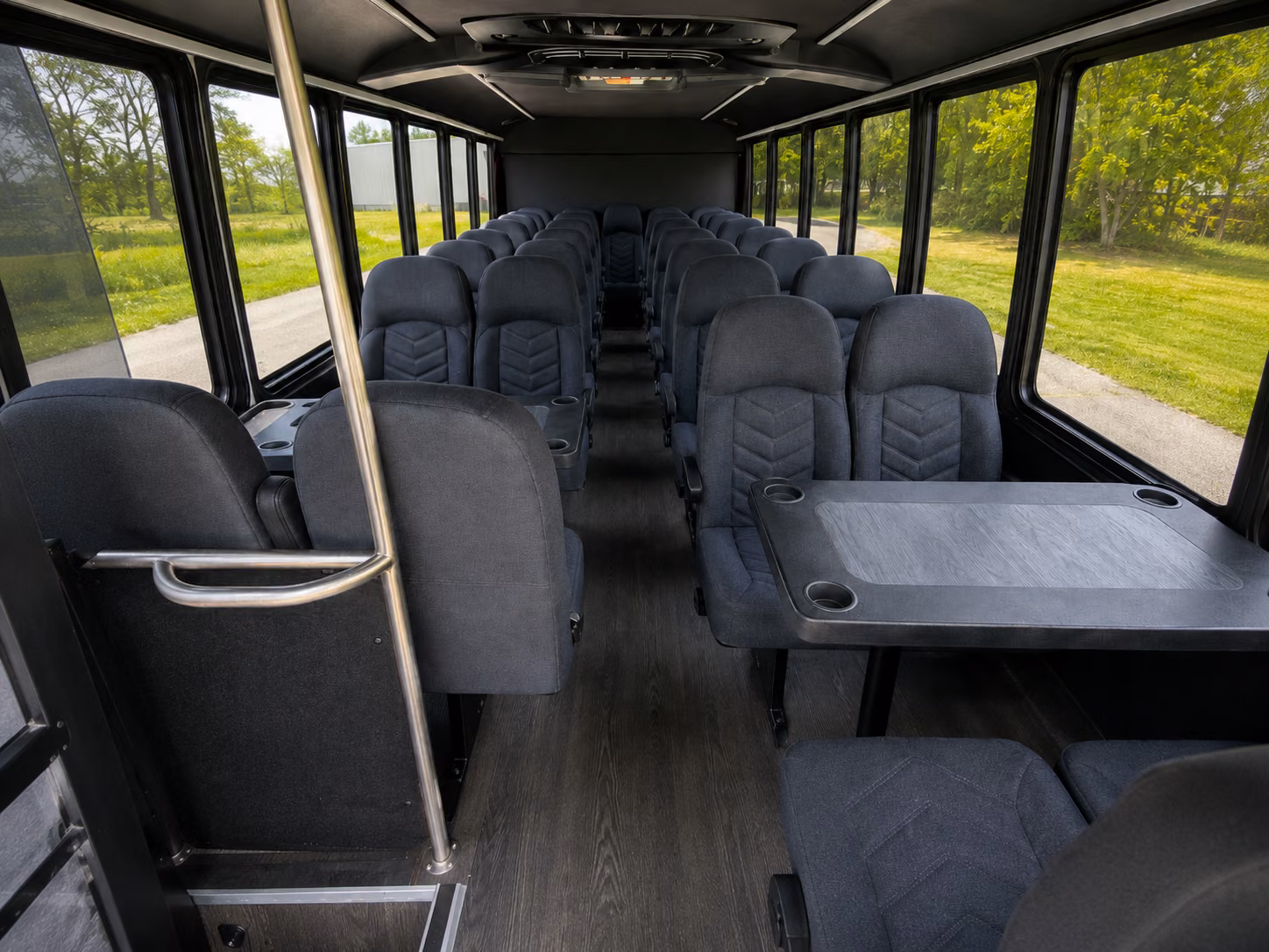 baytown 18 passenger minibus inside