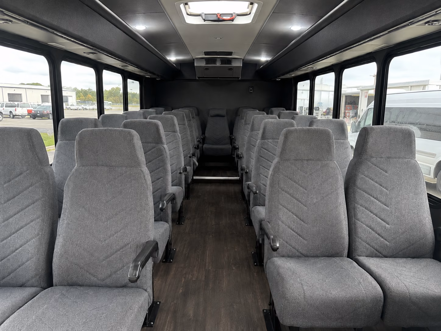 baytown 20 passenger minibus inside