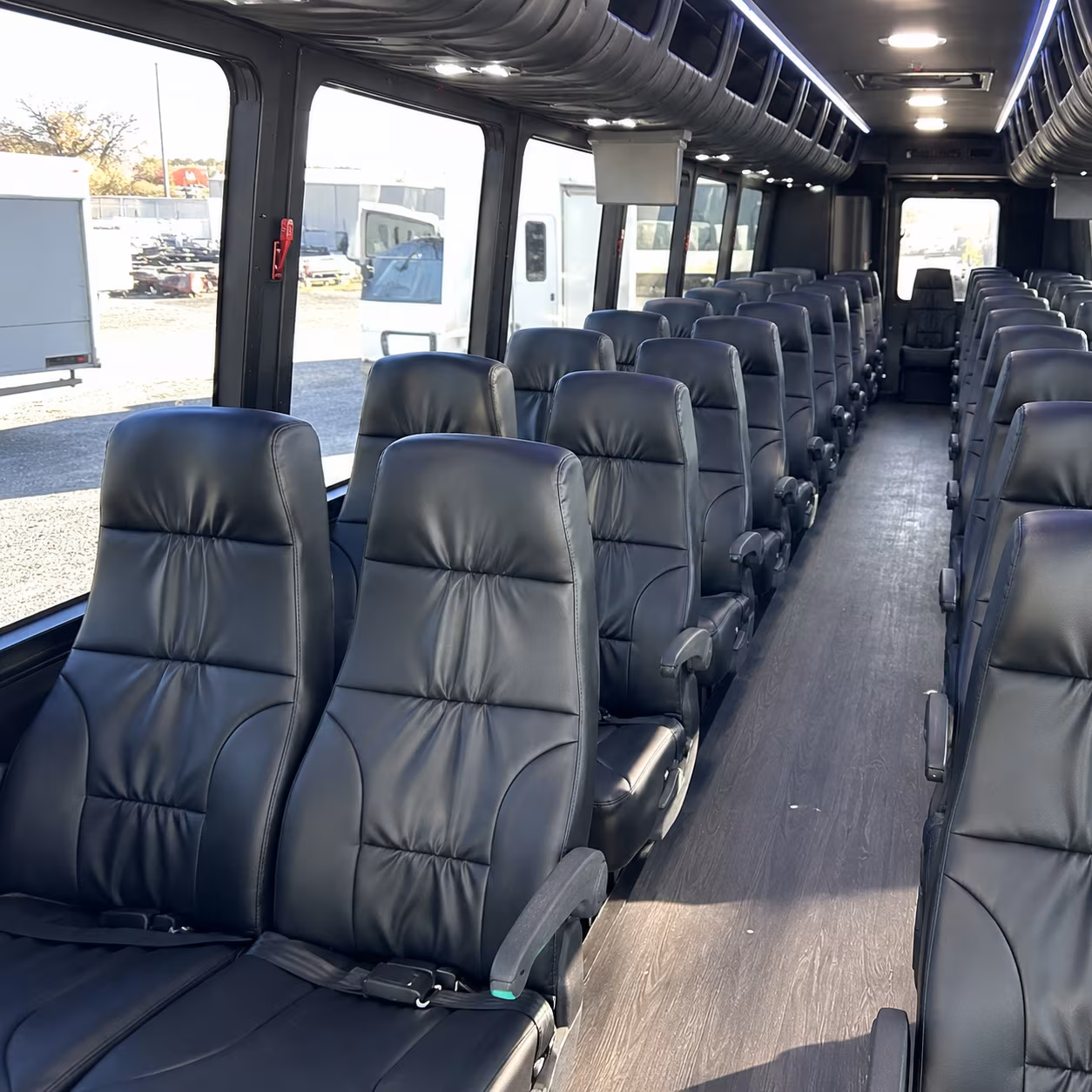 baytown 25 passenger minibus interior