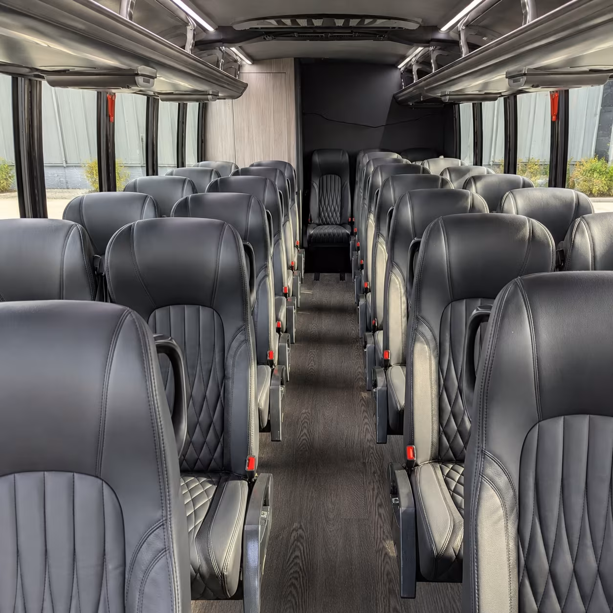 baytown 28 passenger minibus interior