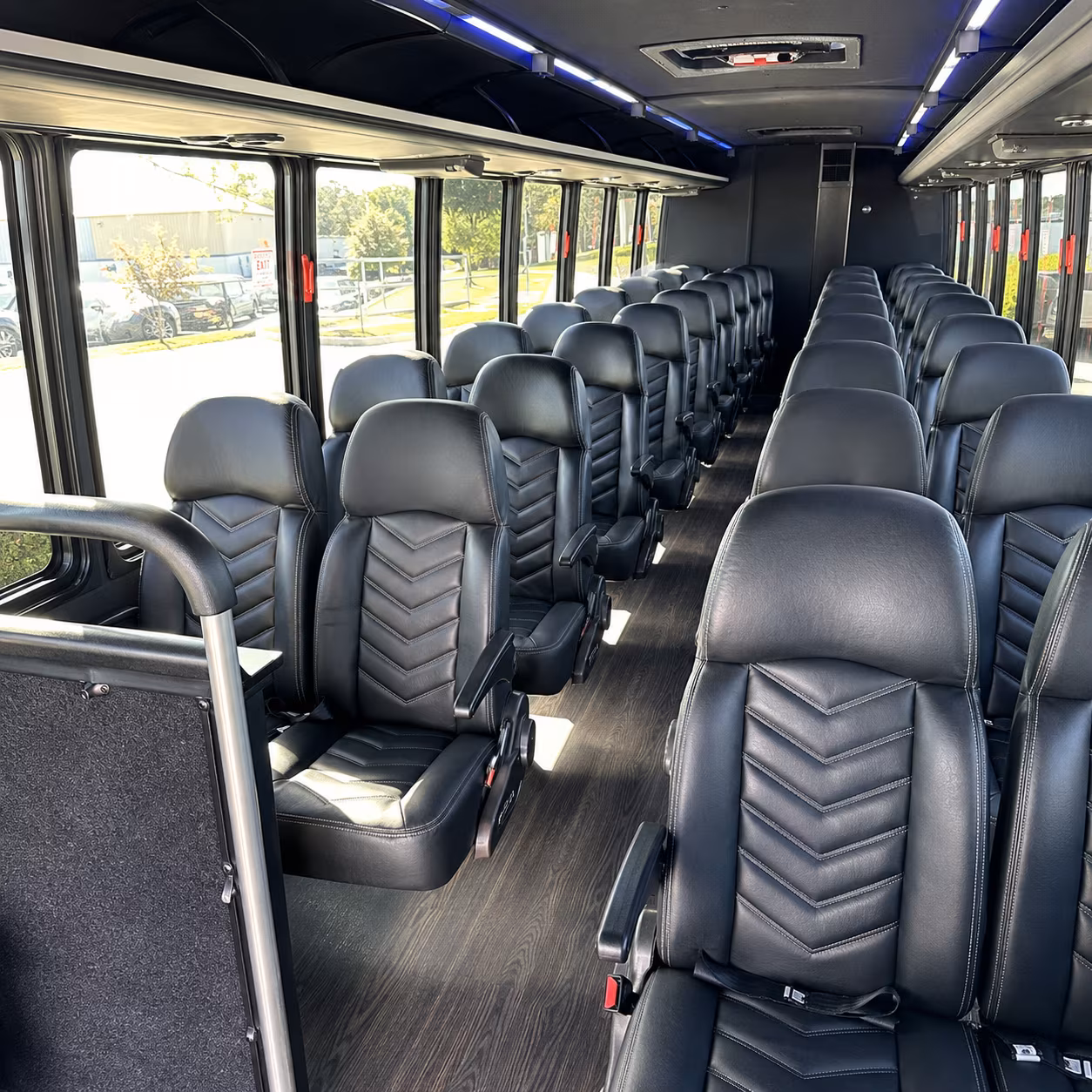 baytown 30 passenger minibus interior